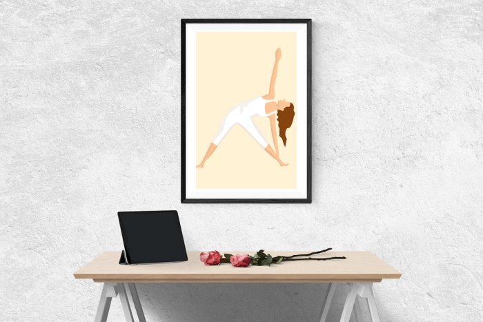 Yoga Girl Framed Print